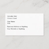 Classy Monogram Name Initials Business Cards 名刺 (裏面)