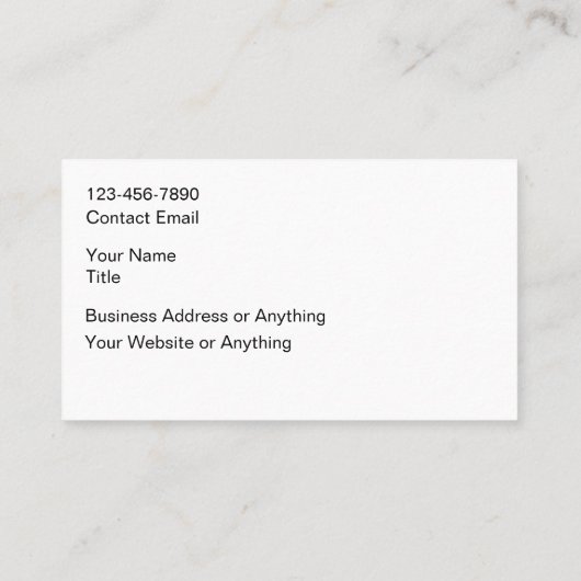 Classy Monogram Name Initials Business Cards 名刺 (裏面)