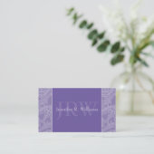 Classy Monogram Periwinkle名刺 名刺 (スタンド正面)
