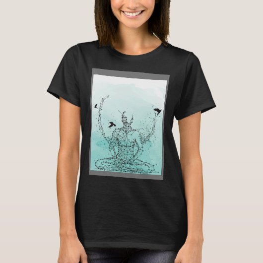 Classy Mood Lotus Flower Mandala Yoga Meditation G Tシャツ (正面)