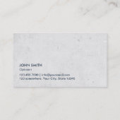 Classy Navy Blue光学ストライプの名刺 名刺 (裏面)