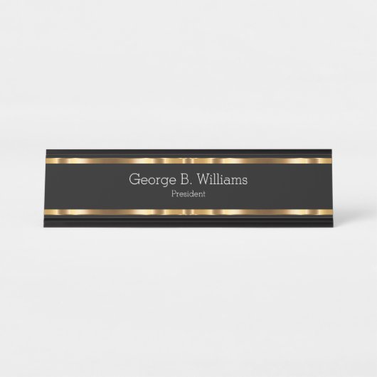 Classy Office Executive デスクネームプレート (正面)