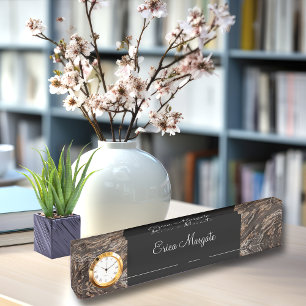 Classy Office Executive Desk Name Plake デスクネームプレート