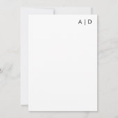 Classy Old Money The Night Before Rehearsal Dinner 招待状 (裏面)