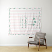 Classy Palm Springs Bachelorette Photo Backdrop タペストリー (インサイチュ(横))