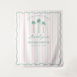 Classy Palm Springs Bachelorette Photo Backdrop タペストリー