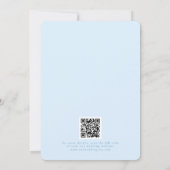 Classy Pastel Blue Elegant Script Save The Date セーブザデート (裏面)