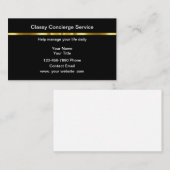 Classy Personal Concierge Business Cards Design 名刺 (正面/裏面)