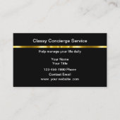 Classy Personal Concierge Business Cards Design 名刺 (正面)