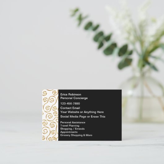 Classy Personal Concierge Services New 名刺 (スタンド正面)