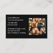 Classy Pet Grooming Business Cards Design 名刺 (正面)