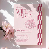Classy Pink Bridal Shower Invitation 招待状
