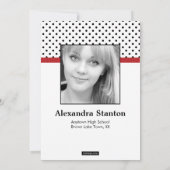 Classy Polka 2写真卒業のお知らせ 案内状 (裏面)