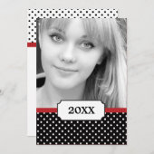 Classy Polka 2写真卒業のお知らせ 案内状 (正面/裏面)