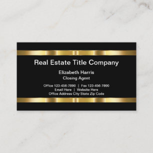 classy Professional Real Estate Title Company 名刺