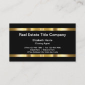 classy Professional Real Estate Title Company 名刺 (正面)