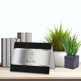 Classy Real Estate Thank You Cards サンキューカード