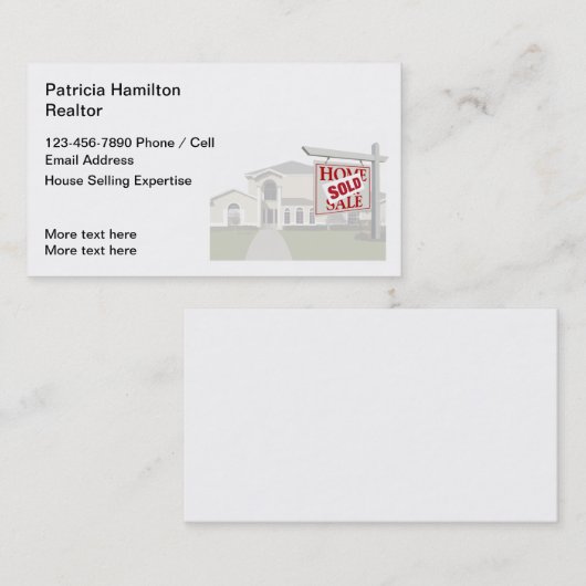 Classy Real Estate Theme 名刺 (正面/裏面)