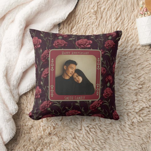 Classy Romantic Golden Anniversary  Throw Pillow  クッション (ブランケット)