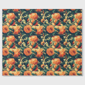 Classy Rose Minimalist Wrapping Paper ラッピングペーパー (フラット)