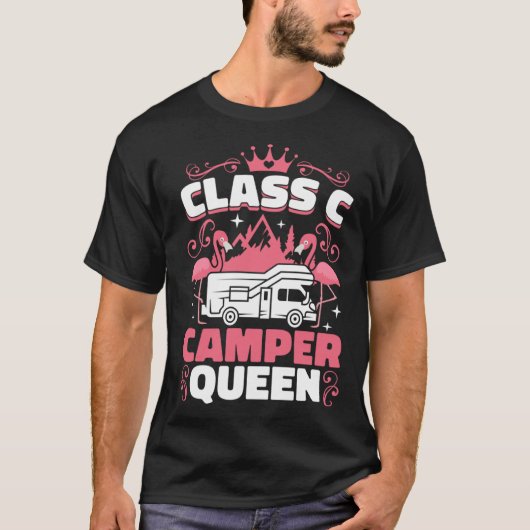 Classy RV Class C Camper Queen Campside Camping Wo Tシャツ (正面)