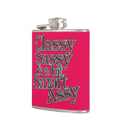 Classy SassyとBit 頭が切れる Assy フラスク (左)