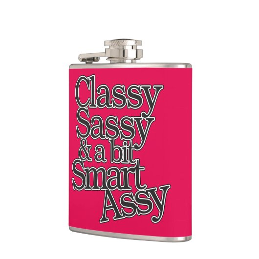 Classy SassyとBit 頭が切れる Assy フラスク (左)