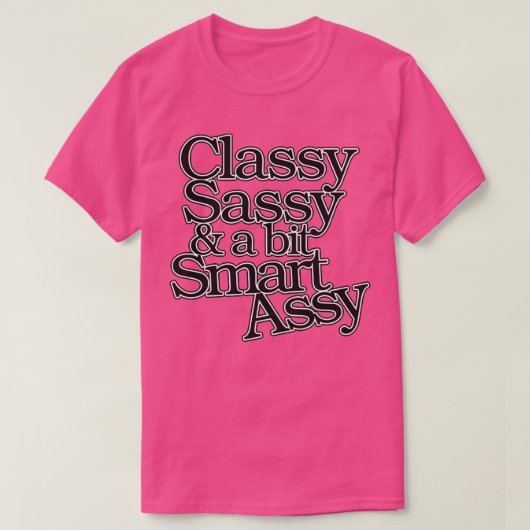 Classy SassyとBit 頭が切れる Assy Tシャツ (デザイン正面)