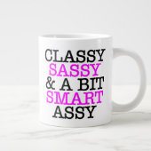 Classy Sassy and A Bit Smart Assy Jumbo Mug ジャンボコーヒーマグカップ (右)