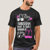 Classy Sassy and a Bit Smart Assy Womens Cute Flir Tシャツ (正面)