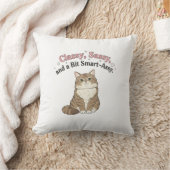 Classy, Sassy & Smart-Assy Cat Design クッション (ブランケット)