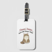 Classy, Sassy & Smart-Assy Cat Design ラゲッジタグ (正面縦)