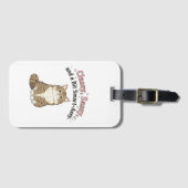 Classy, Sassy & Smart-Assy Cat Design ラゲッジタグ (正面横)