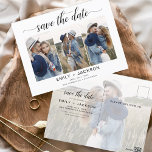 Classy Save the Date 4 エレガント Photo モダン ポストカード<br><div class="desc">横向モダンき横向き横向き横向き横向き横向き横向き横向き横向き横向き横向き横向き横向き横向き横向き横向き横向き横向き横向き横向き横向き横向き横向き横向ききききききききききききエレガント44(4) (4)写真結婚き)文字付ききタイポグラフィ。日付の招待マグネットを保存するスクリプトタイポグラフィとシックでシンプル婚約写真の写真を追加できるカスタマイズシックなデザインが含まれる。</div>