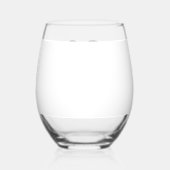 Classy Sixty Name Date 60th Birthday Party ステムなしワイングラス (裏面)