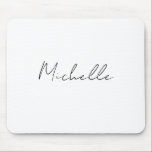 Classy Stylish Script Add Your Name マウスパッド<br><div class="desc">This design,  which will give people confidence,  is simple and plain,  but at the same time will attract all the attention,  is just for you.</div>