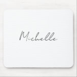 Classy Stylish Script Add Your Name マウスパッド<br><div class="desc">This design,  which will give people confidence,  is simple and plain,  but at the same time will attract all the attention,  is just for you.</div>