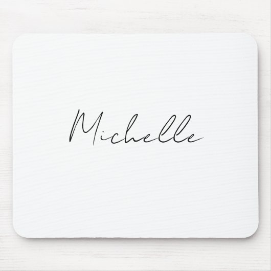 Classy Stylish Script Add Your Name マウスパッド (正面)