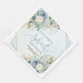 Classy Sweet 16th Watercolor Floral Gold Frame  (コーナー)