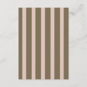 Classy Taupe Gold Old Money Wedding Details エンクロージャーカード (裏面)