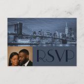 Classy & Timeless NYC Wedding RSVP 招待状 (正面)