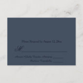 Classy & Timeless NYC Wedding RSVP 招待状 (裏面)