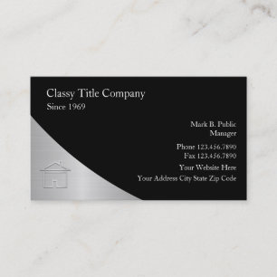 classy Title Company名刺 名刺