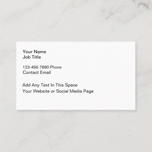 Classy Trendy Monogram Business Cards 名刺 (裏面)