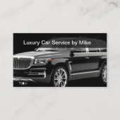 Classy Uber Driver Transportation Business Cards 名刺 (正面)