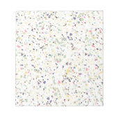 Classy vintage marble terrazzo pastel design ノートパッド (正面)
