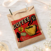 Classy vintage rustic background reception Red フェイバーバッグ (クリップ留めされた状態)