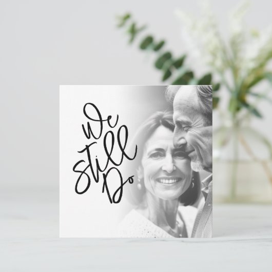 Classy Weはまだ誓いを更新パーティー写真を行う 招待状 (スタンド正面)