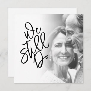 Classy Weはまだ誓いを更新パーティー写真を行う 招待状