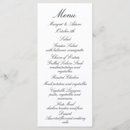 Classy Wedding Menu メニュー